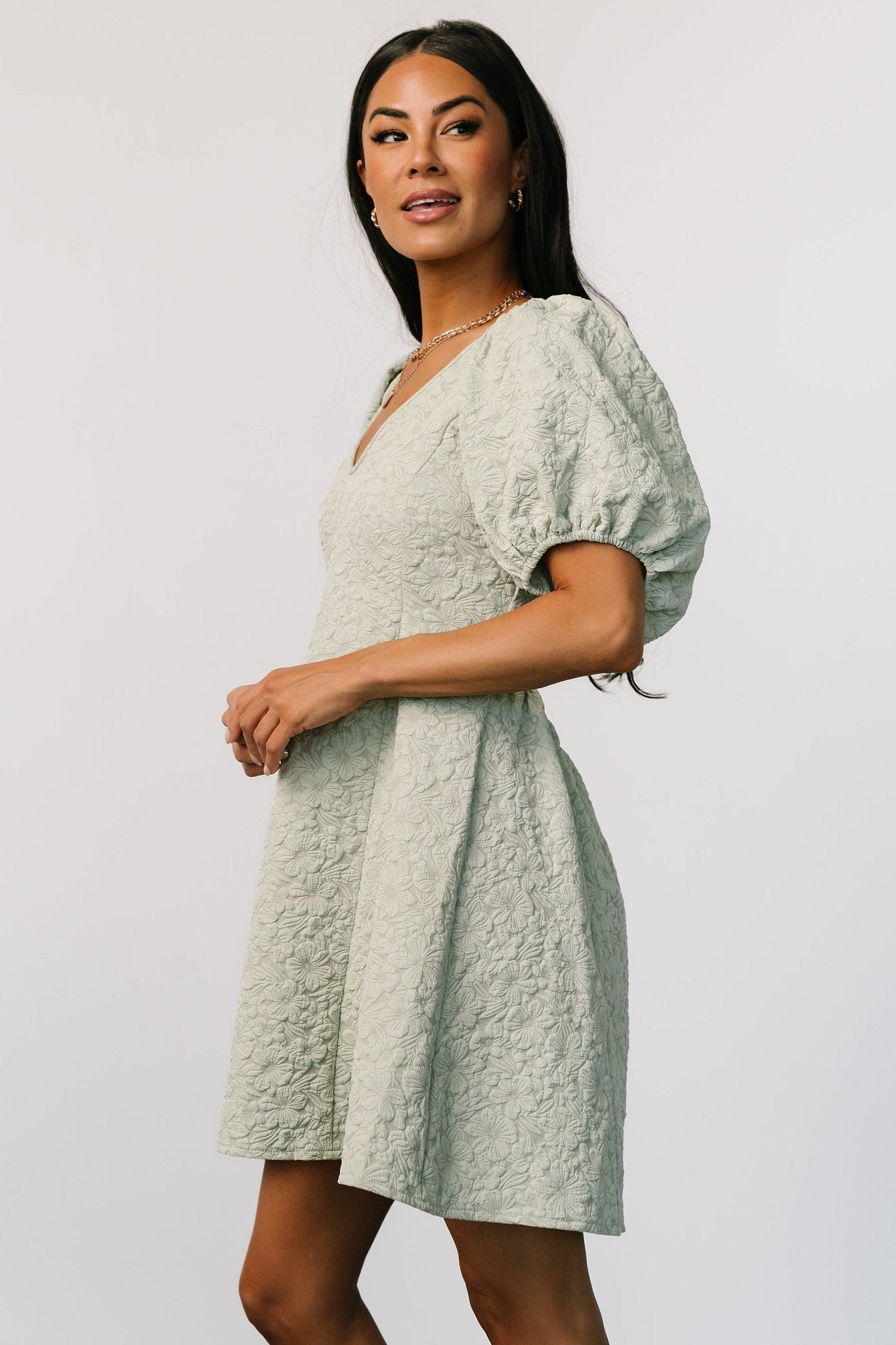 Eulalie Mini Dress | Sage - Baltic Born