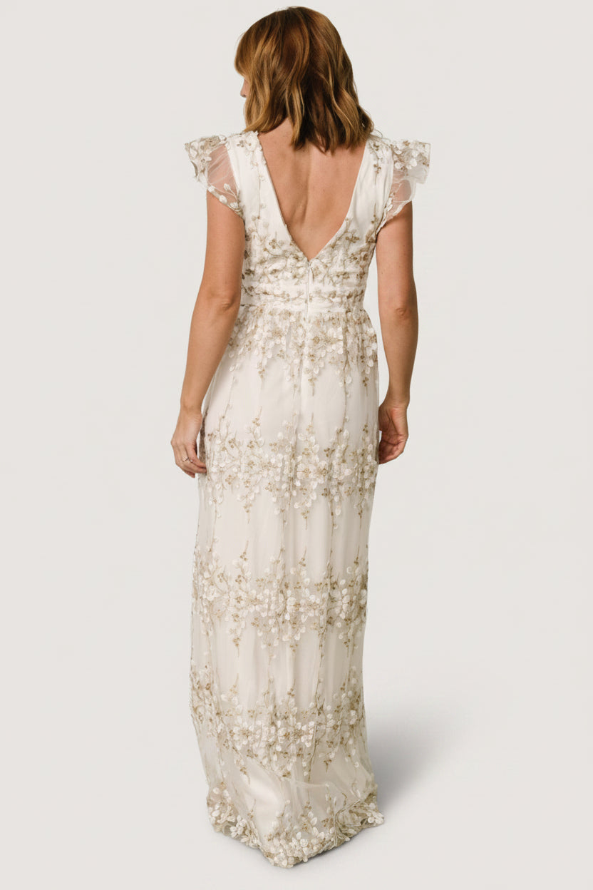 fitted lace wedding dress Farida White Lace Maxi Dress fitted lace wedding dress Farida White Lace Maxi Dress