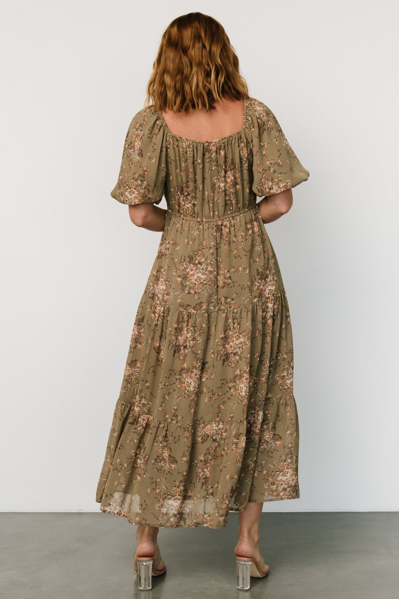 Evelette Dress | Olive Floral - Baltic Born