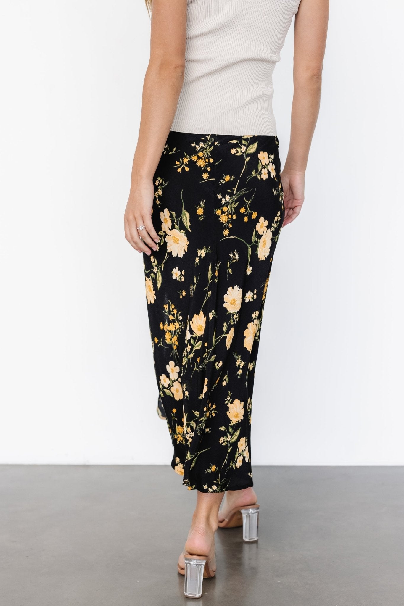 Fairchild Skirt | Black Floral - Baltic Born