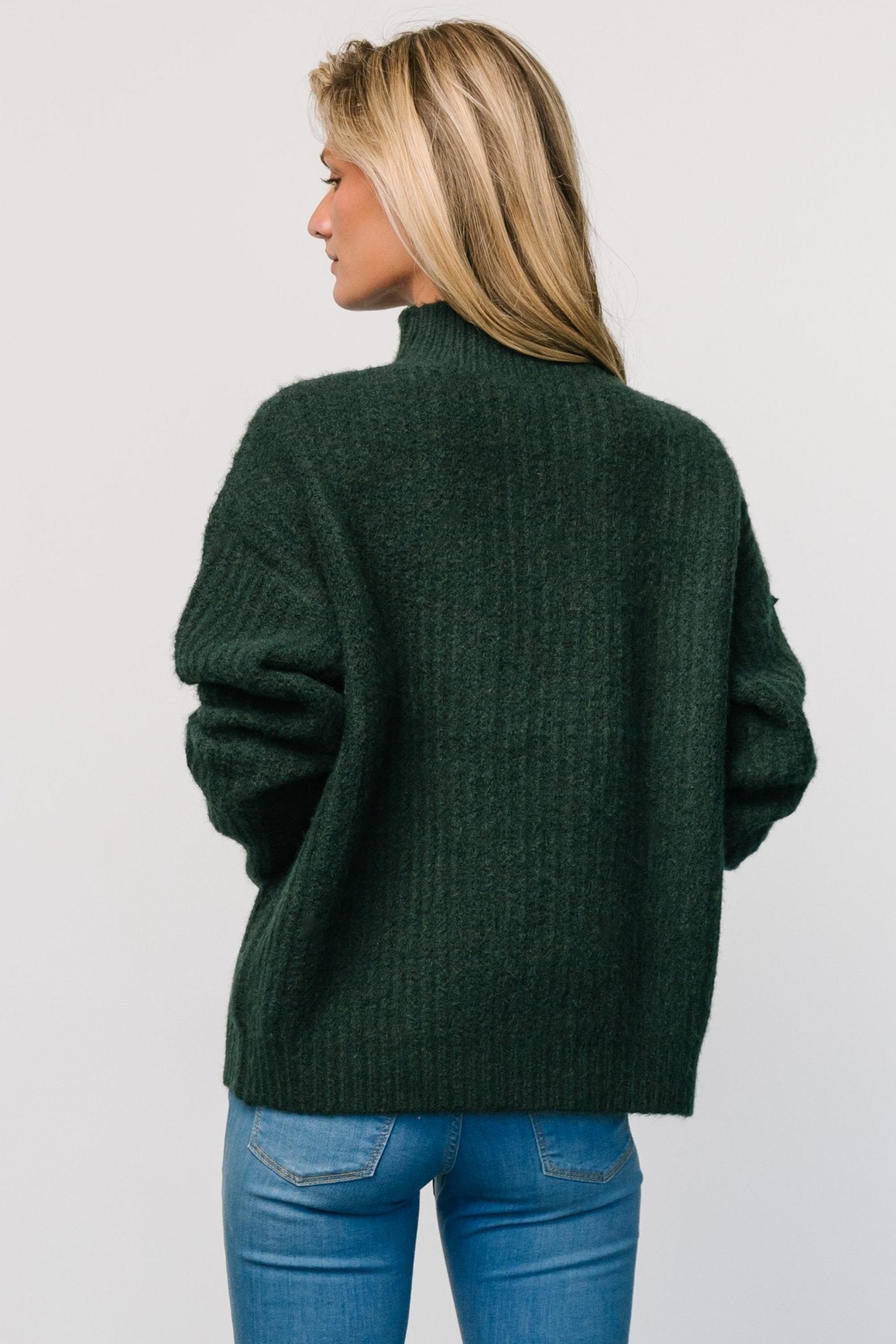 Fallon Sweater | Dark Green - Baltic Born