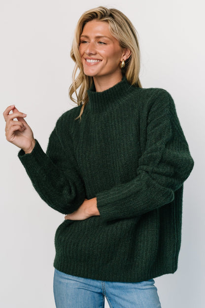 Fallon Sweater | Dark Green - Baltic Born