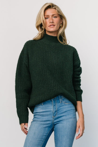 Fallon Sweater | Dark Green - Baltic Born