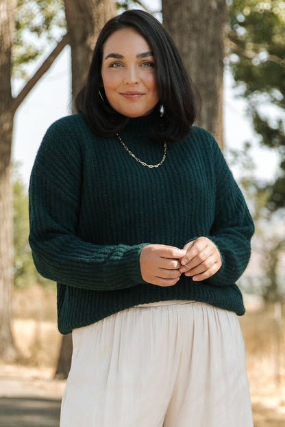 Fallon Sweater | Dark Green - Baltic Born