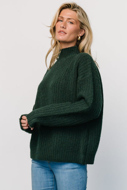 Fallon Sweater | Dark Green - Baltic Born