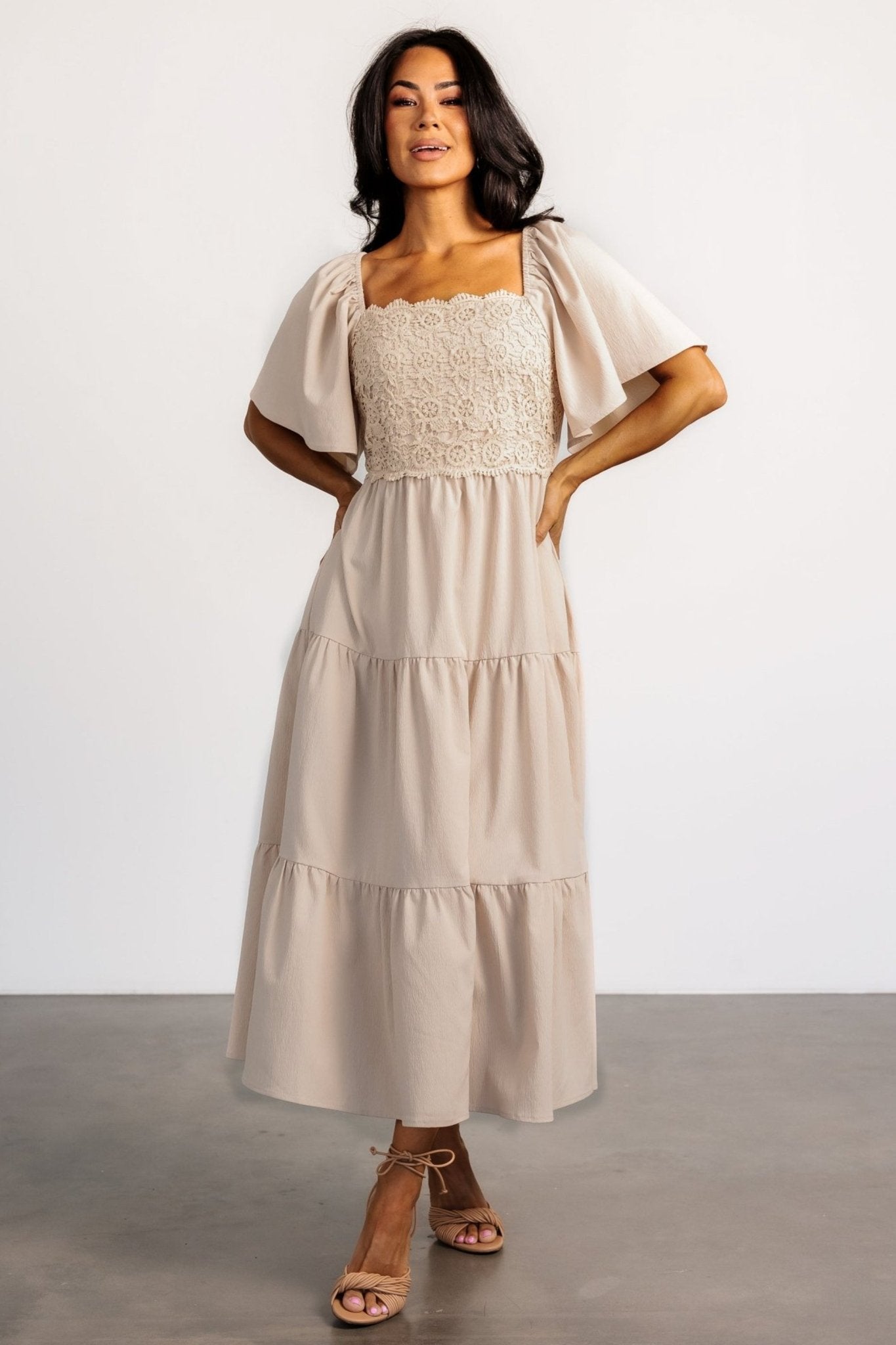 Fauna Lace Top Dress | Natural - Baltic Born