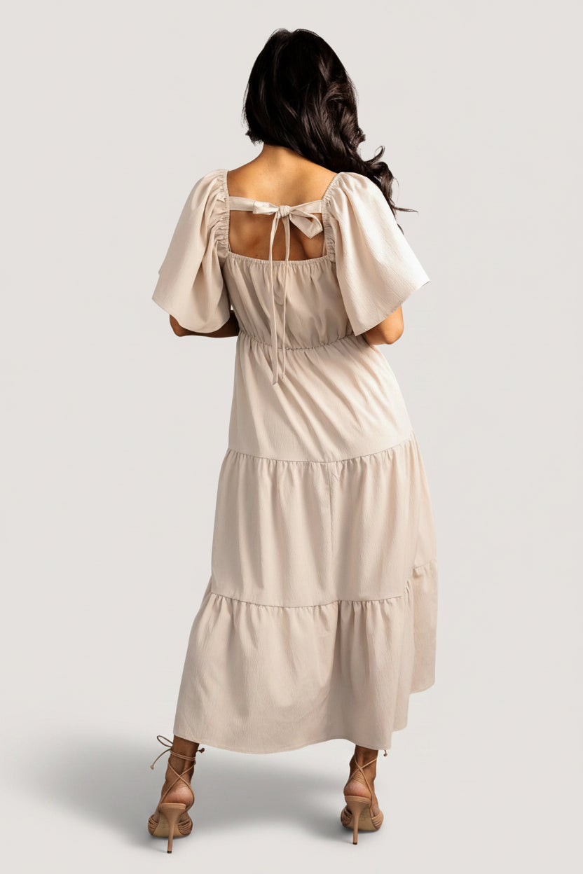 Fauna Lace Top Dress | Natural