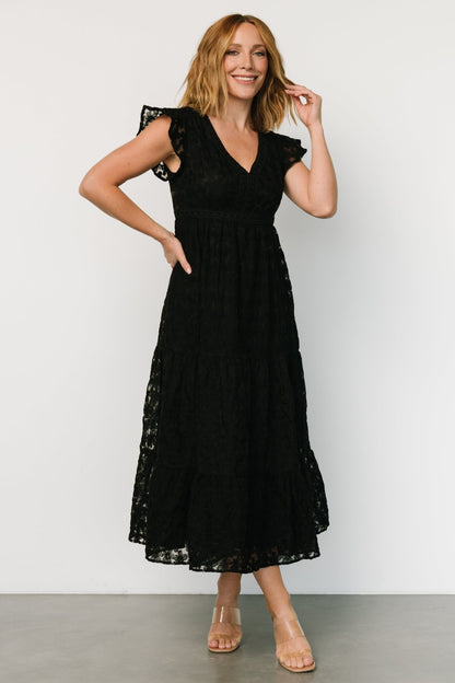 Ferrara Lace Maxi Dress | Black - Baltic Born