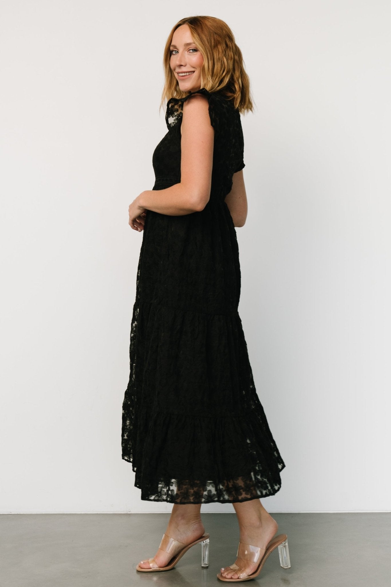 Ferrara Lace Maxi Dress | Black - Baltic Born