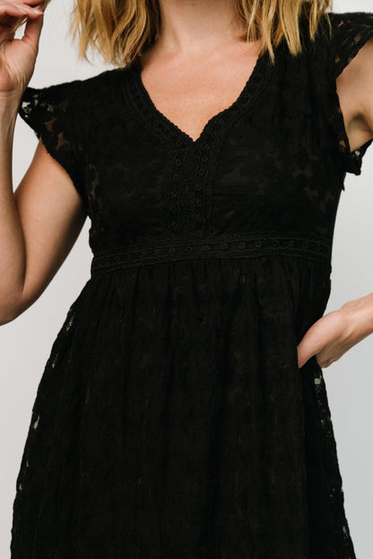 Ferrara Lace Maxi Dress | Black - Baltic Born