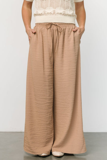 Florence Textured Pants | Beige - Baltic Born