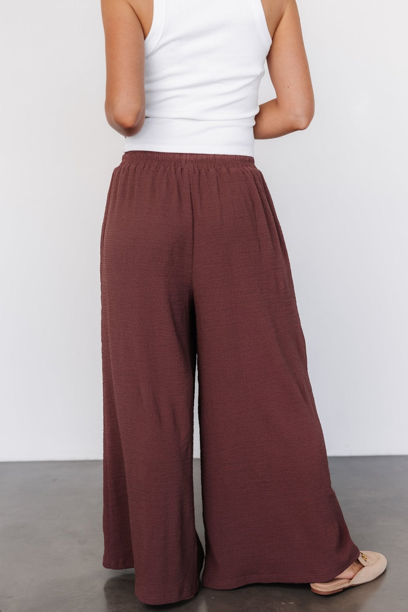 Florence Textured Pants | Desert Rose - Baltic Born