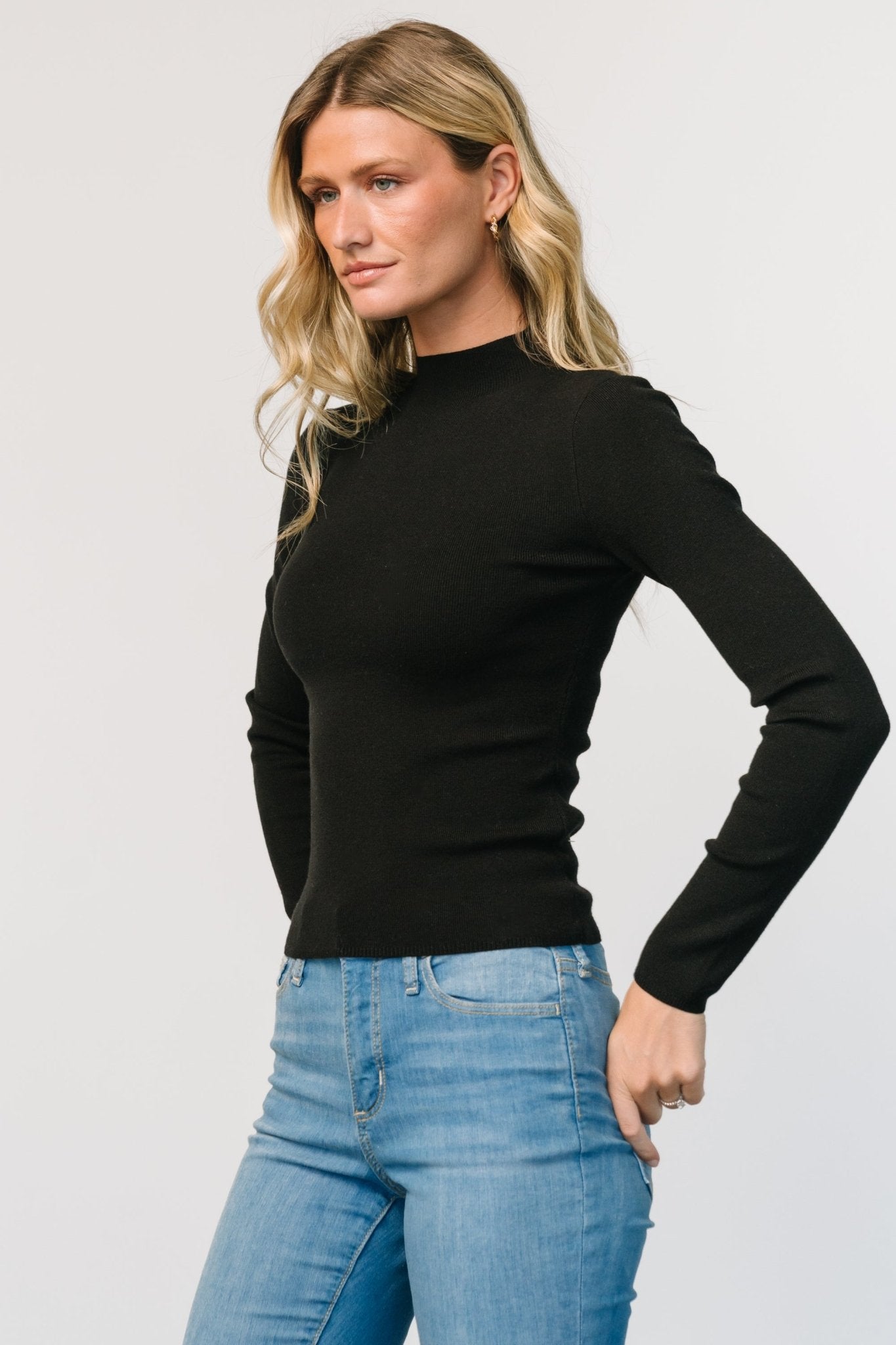 Frances Knit Top | Black - Baltic Born