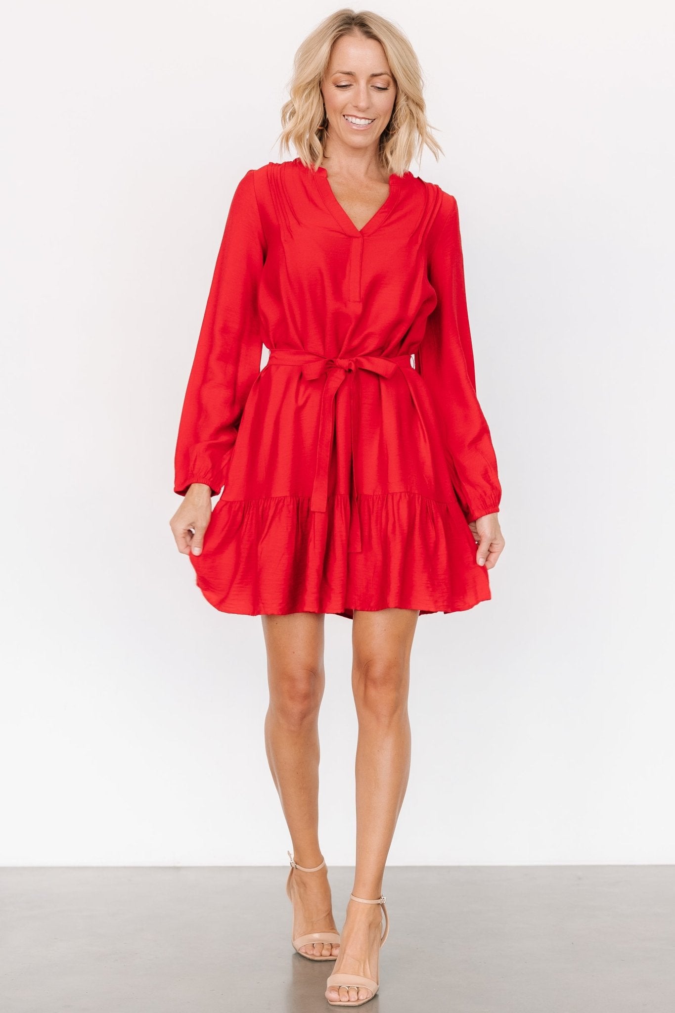 Fuji Short Dress | Red - Baltic Born