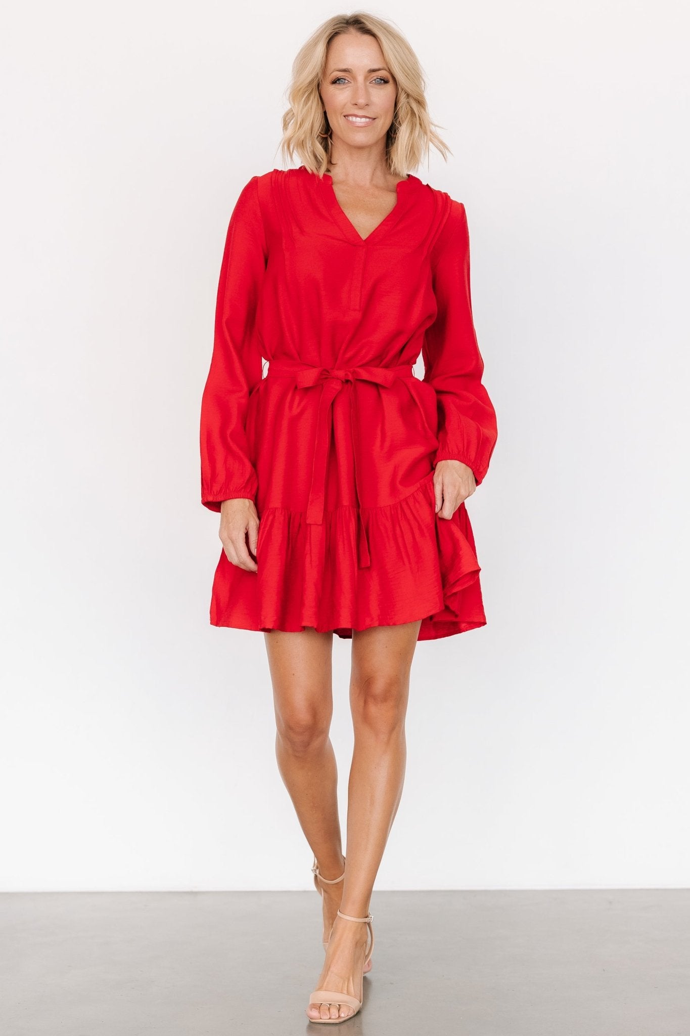 Fuji Short Dress | Red - Baltic Born