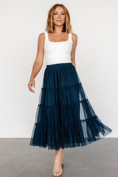 Galena Tulle Skirt | Deep Topaz - Baltic Born