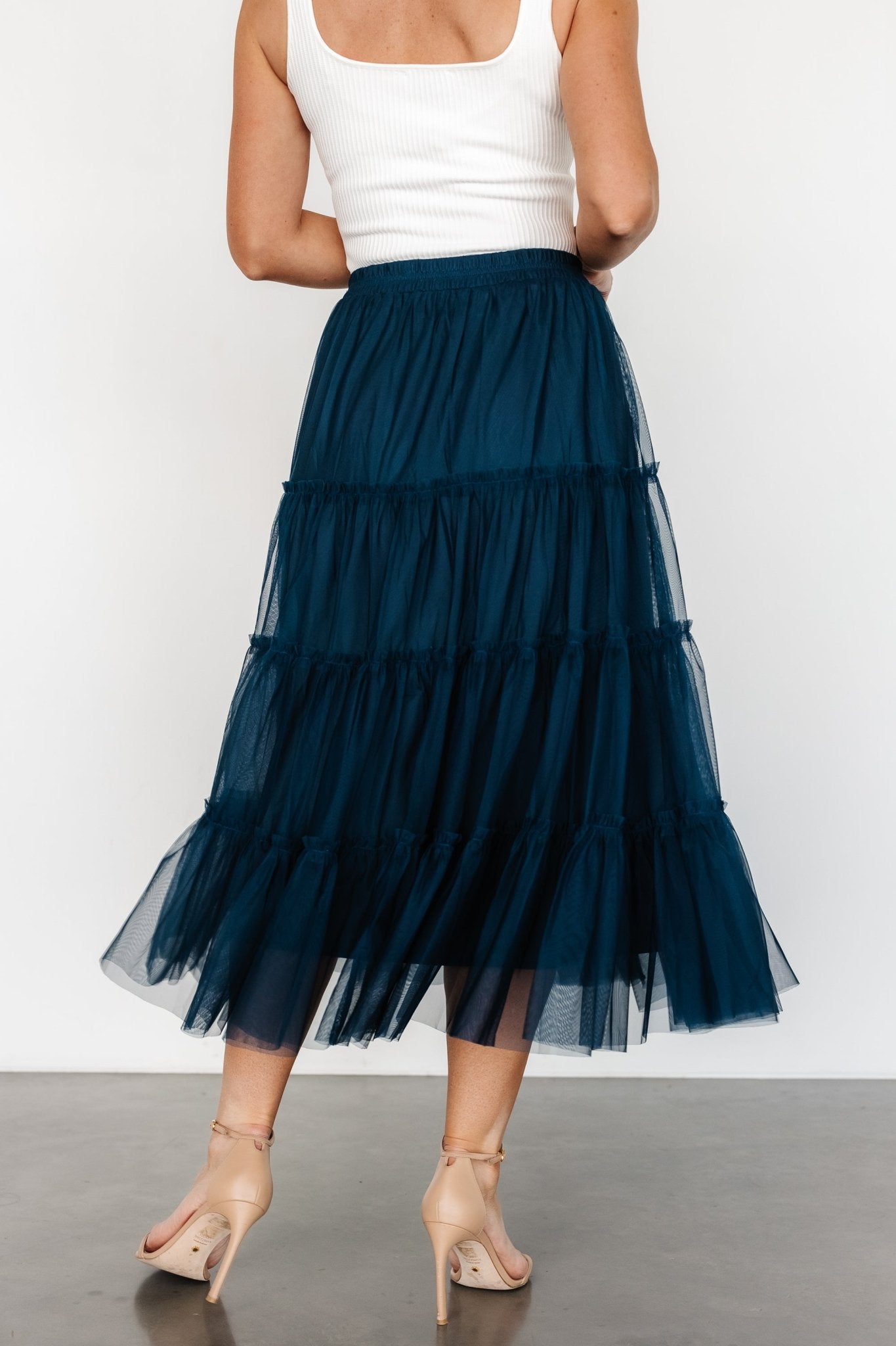 Galena Tulle Skirt | Deep Topaz - Baltic Born