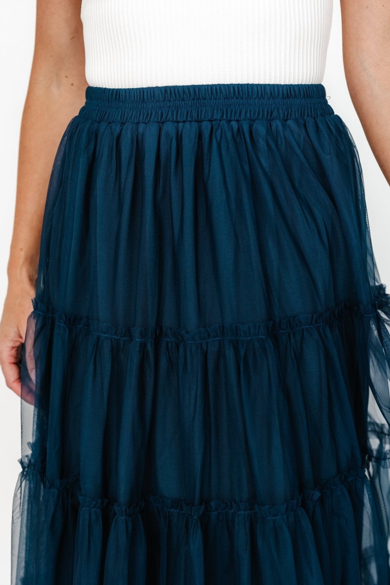 Galena Tulle Skirt | Deep Topaz