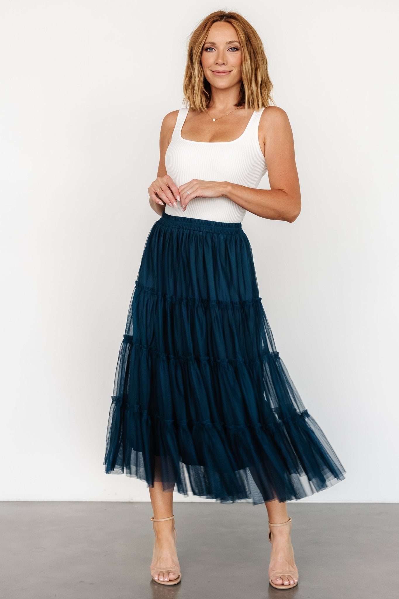 Galena Tulle Skirt | Deep Topaz - Baltic Born