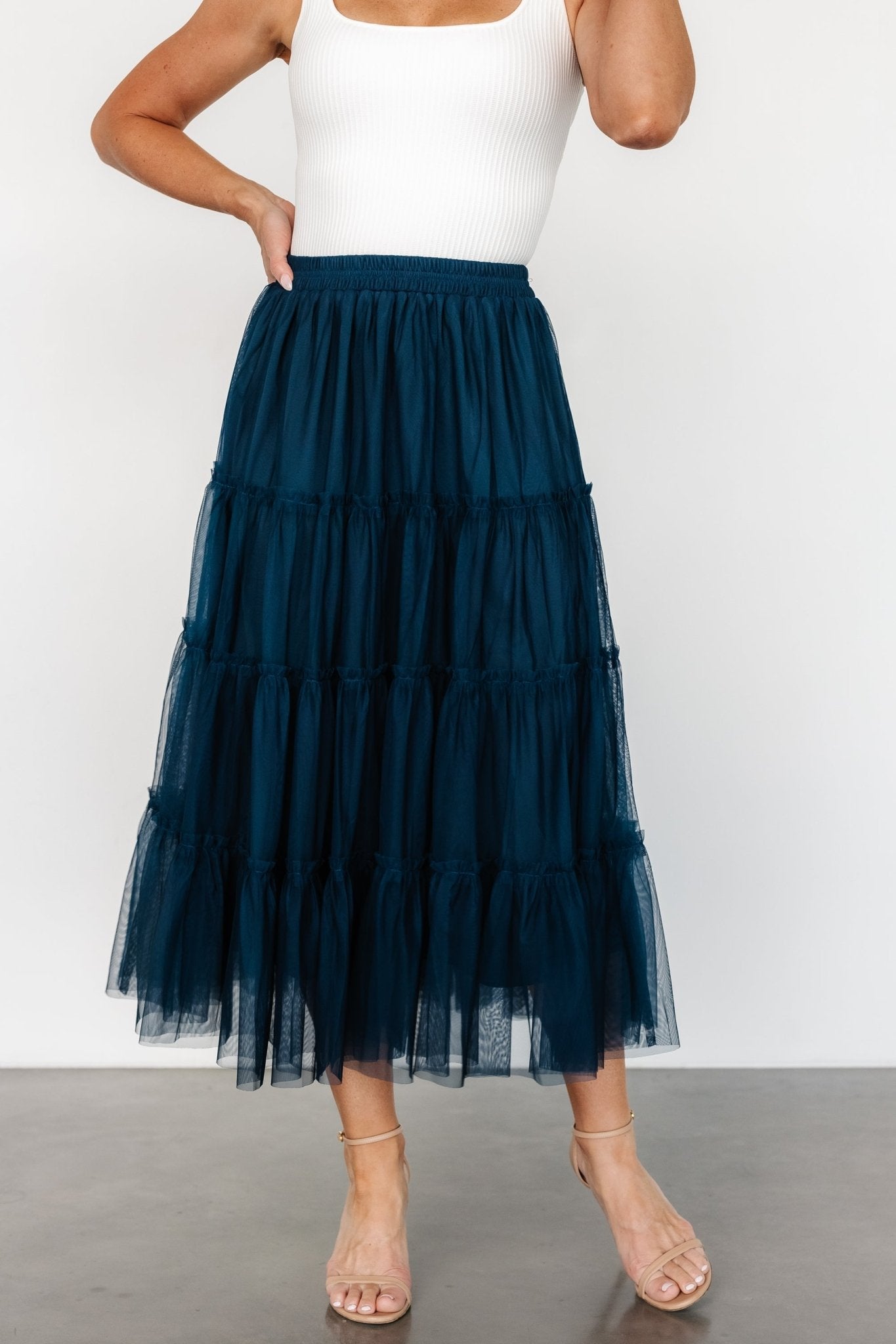 Galena Tulle Skirt | Deep Topaz - Baltic Born