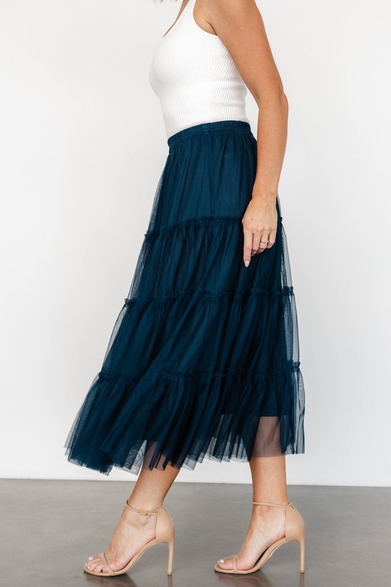 Galena Tulle Skirt | Deep Topaz - Baltic Born