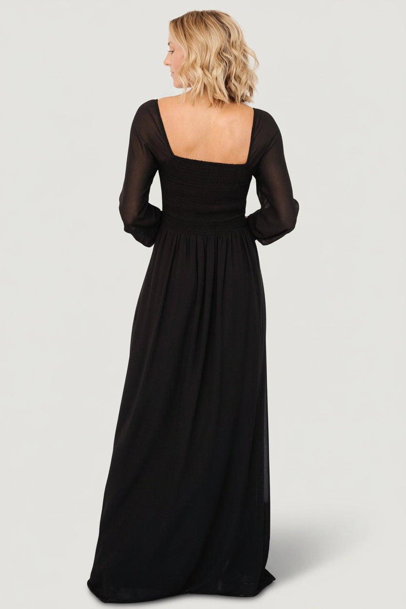 fitted lace wedding dress MELROSE BLACK SLEEVE MAXI DRESS DISSH fitted lace wedding dress MELROSE BLACK SLEEVE MAXI DRESS DISSH