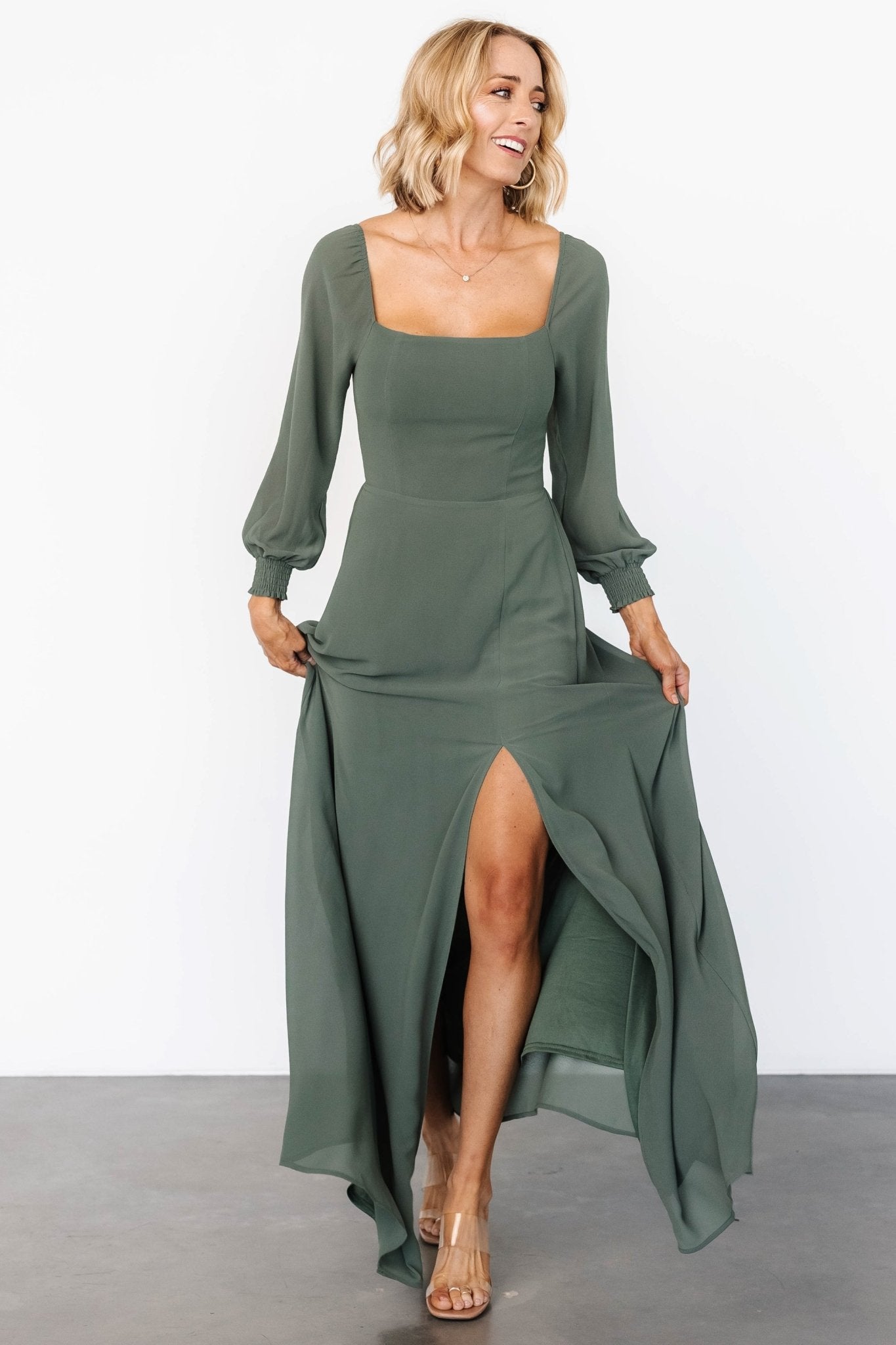 Giselle Maxi Dress | Dark Sage - Baltic Born