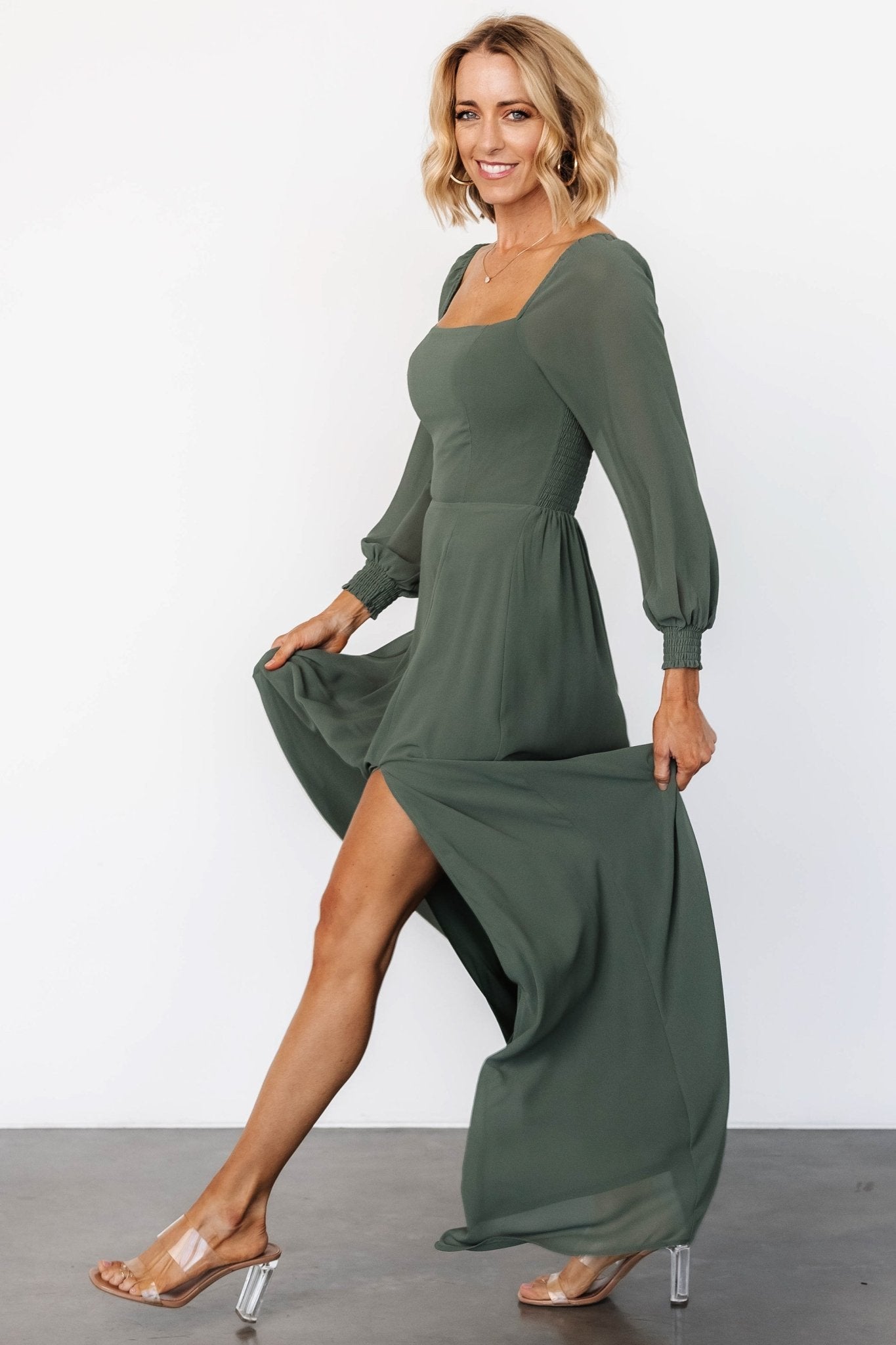 Giselle Maxi Dress | Dark Sage - Baltic Born