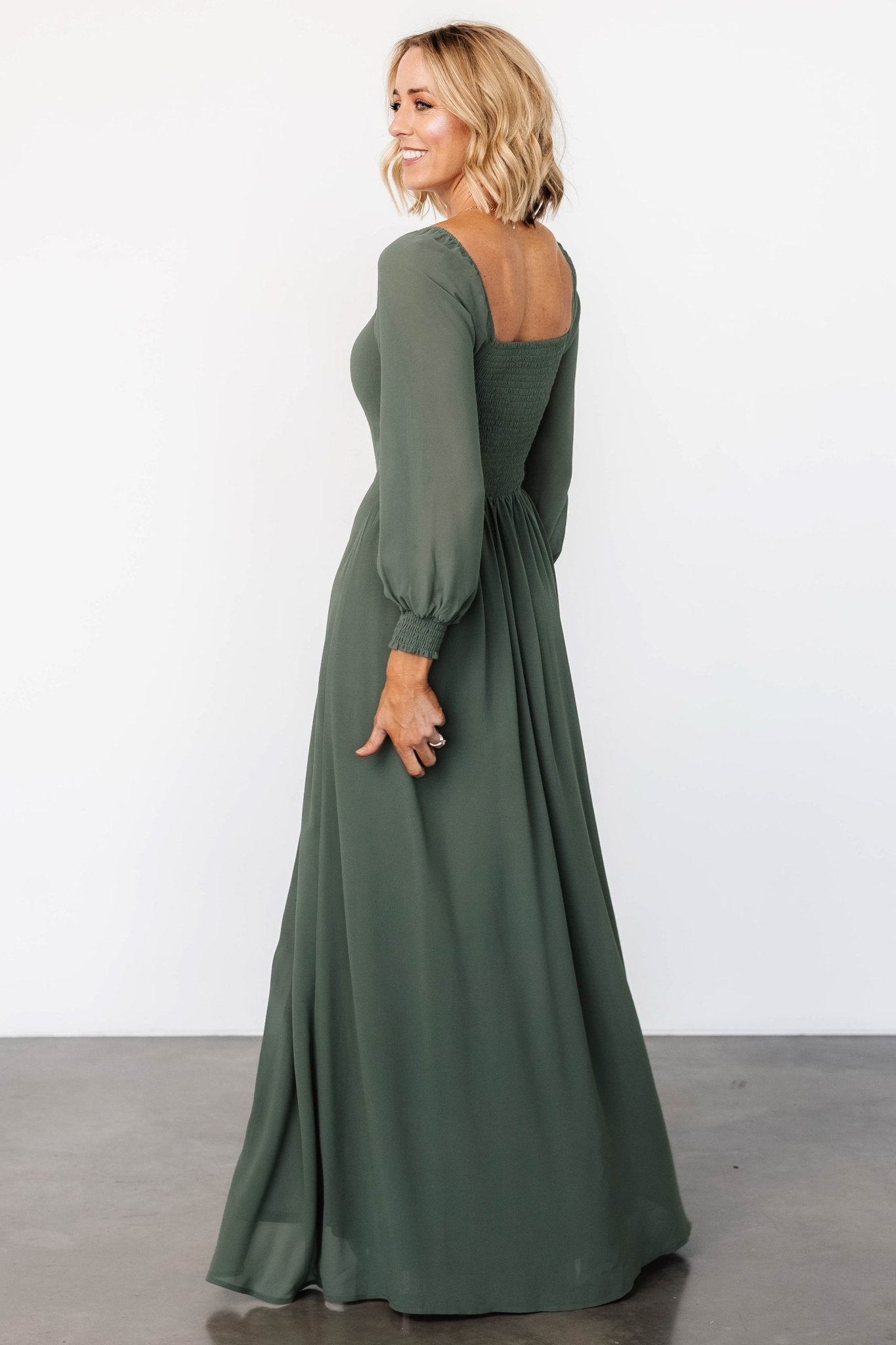 Giselle Maxi Dress | Dark Sage - Baltic Born