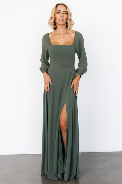 Giselle Maxi Dress | Dark Sage - Baltic Born