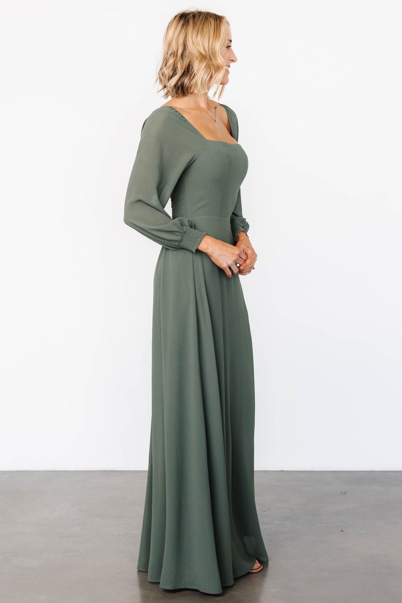 Giselle Maxi Dress | Dark Sage - Baltic Born