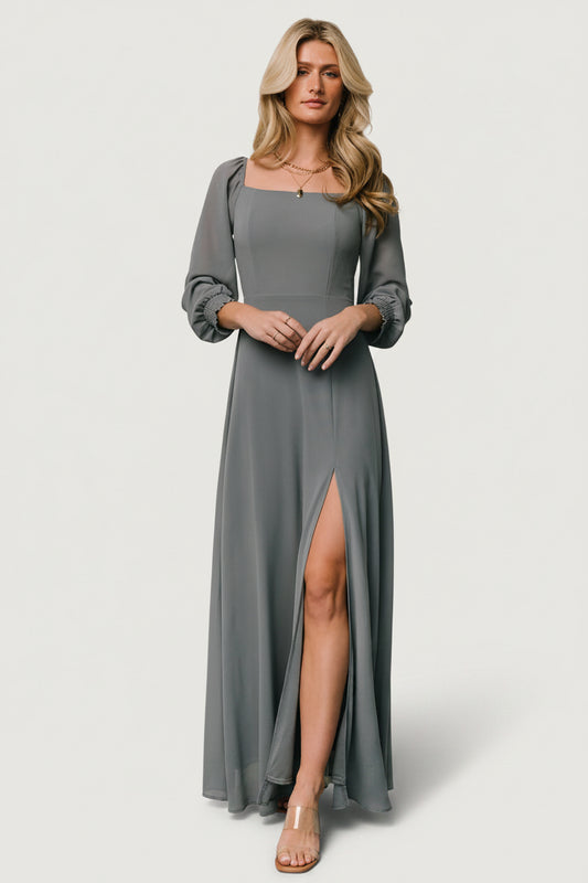 Baltic Born Womens Giselle Maxi Dress | Dusty Blue | Size: XL Baltic Born Womens Giselle Maxi Dress | Dusty Blue | Size: XL