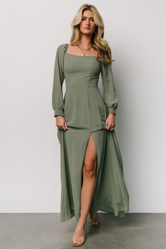 Giselle Maxi Dress | Eucalyptus - Baltic Born