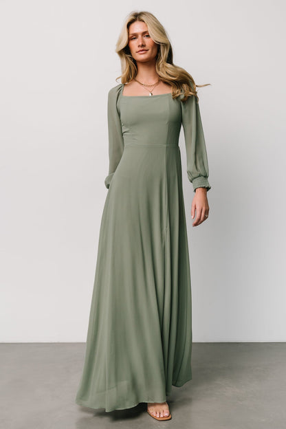 Giselle Maxi Dress | Eucalyptus - Baltic Born