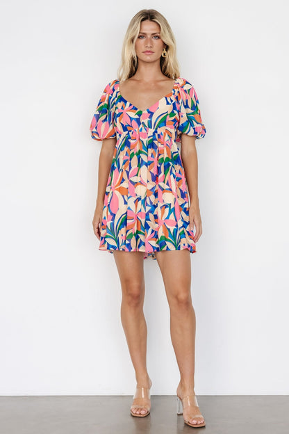 Giulia Mini Dress | Multi Print - Baltic Born