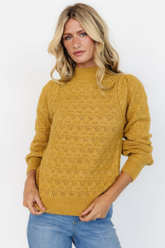 Grayson Sweater | Vintage Mustard - Baltic Born