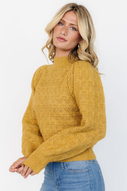 Grayson Sweater | Vintage Mustard - Baltic Born