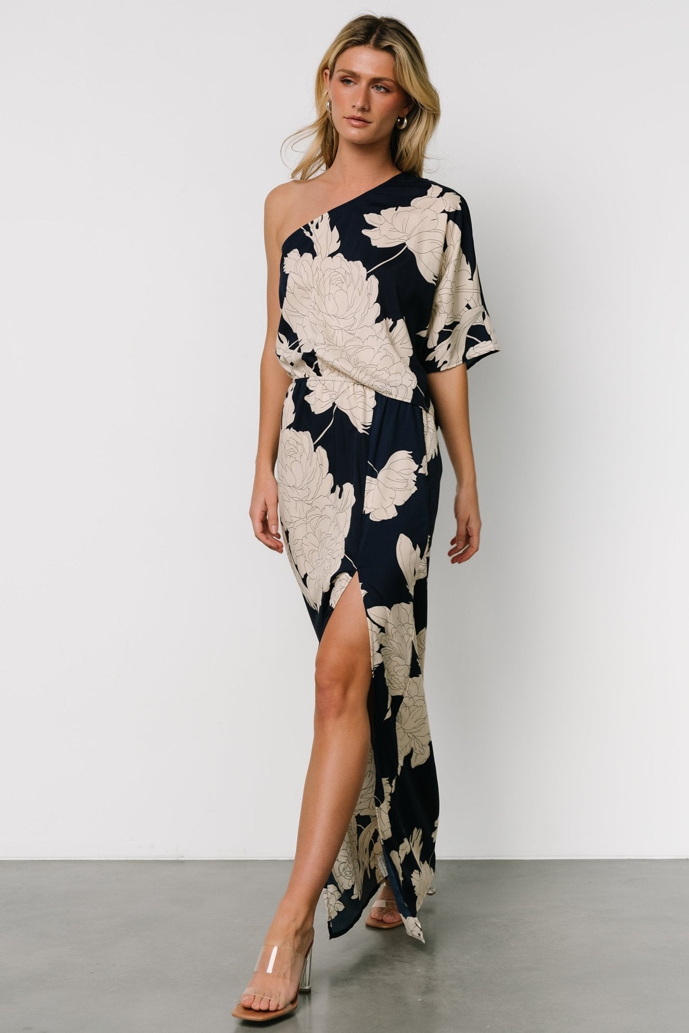 Halston Maxi Dress | Navy + Cream - Baltic Born