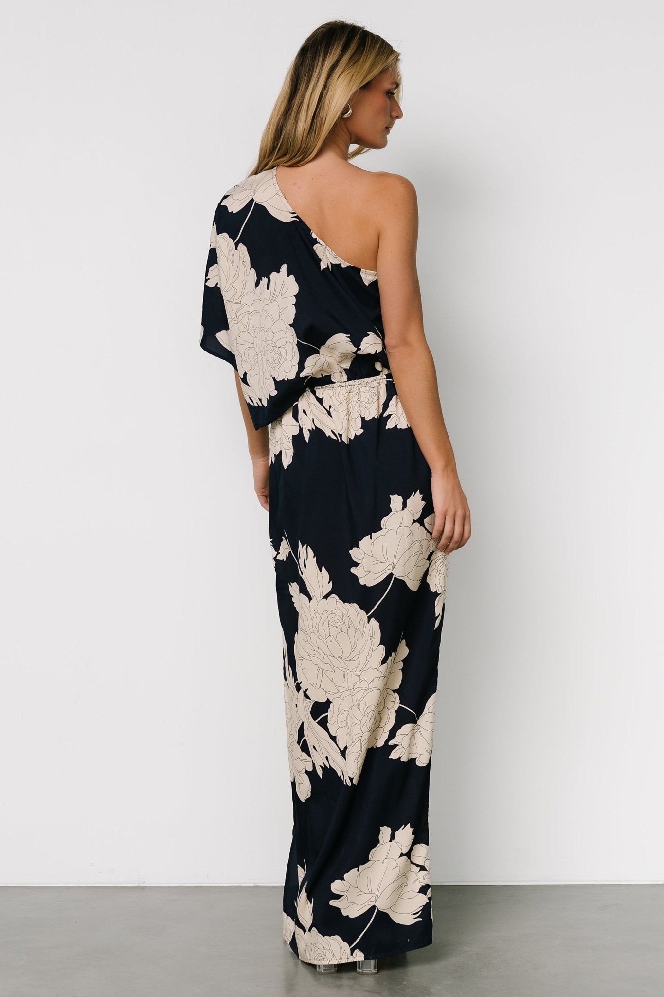 Halston Maxi Dress | Navy + Cream - Baltic Born