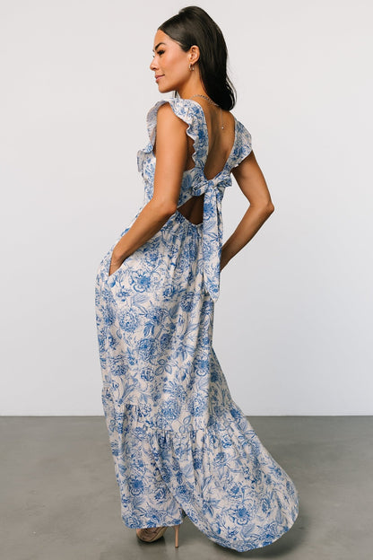 Hampton Maxi Dress | Blue Print - Baltic Born