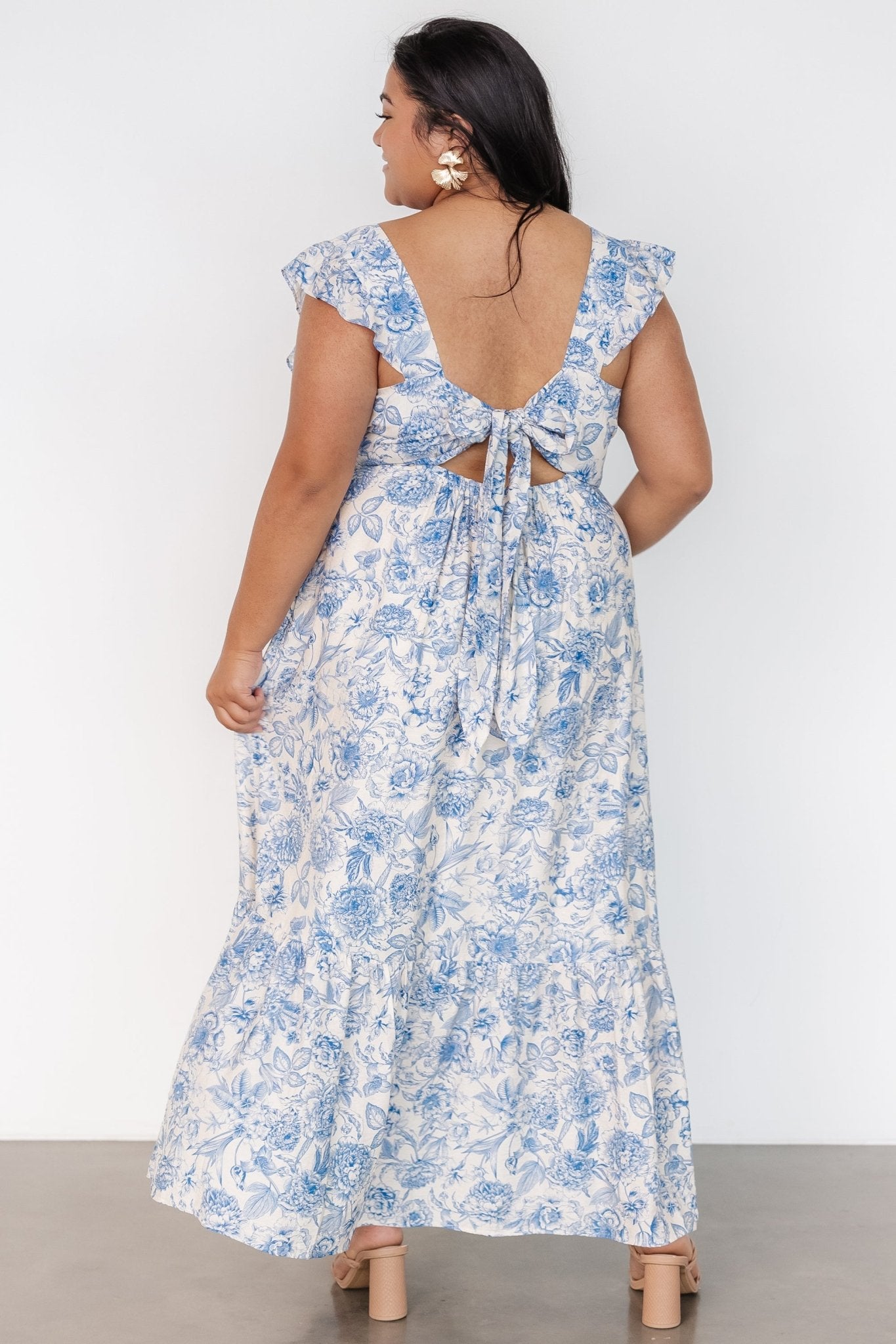 Hampton Maxi Dress | Blue Print - Baltic Born