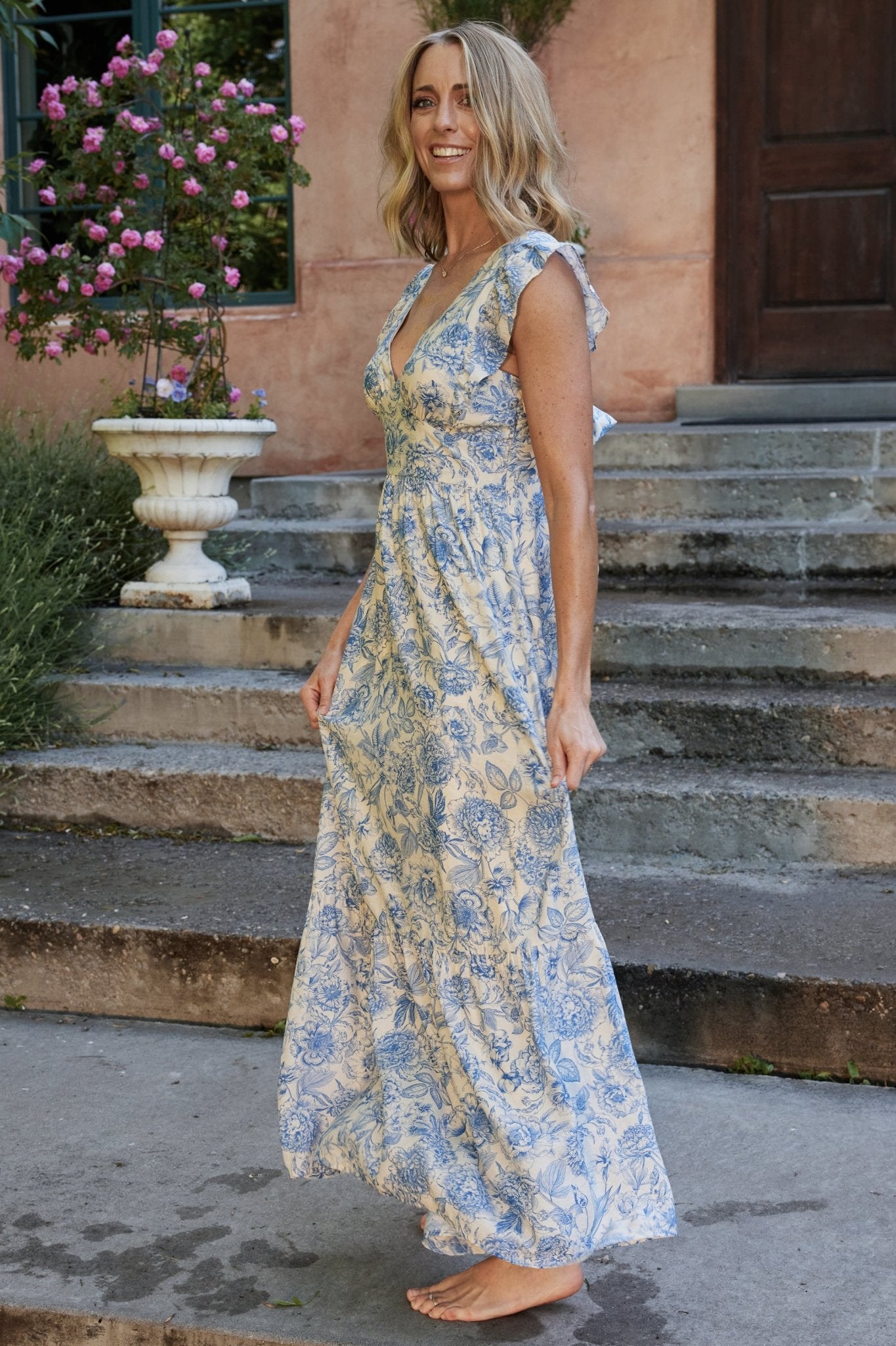 Hampton Maxi Dress | Blue Print - Baltic Born