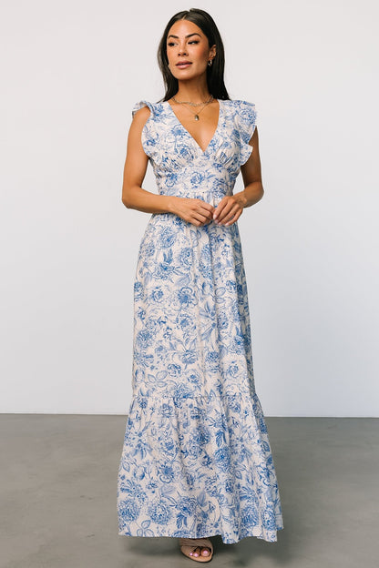 Hampton Maxi Dress | Blue Print - Baltic Born