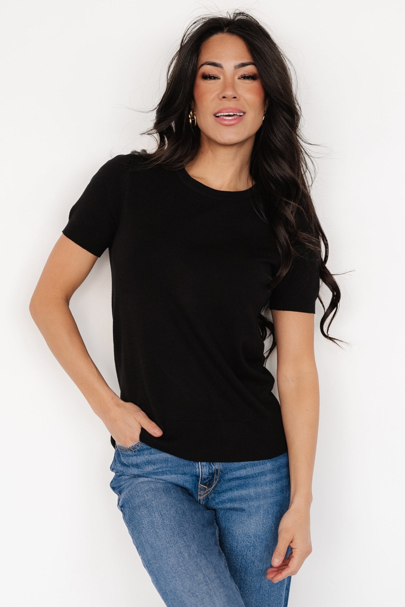 Hannah Knit Top | Black - Baltic Born