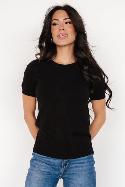 Hannah Knit Top | Black - Baltic Born