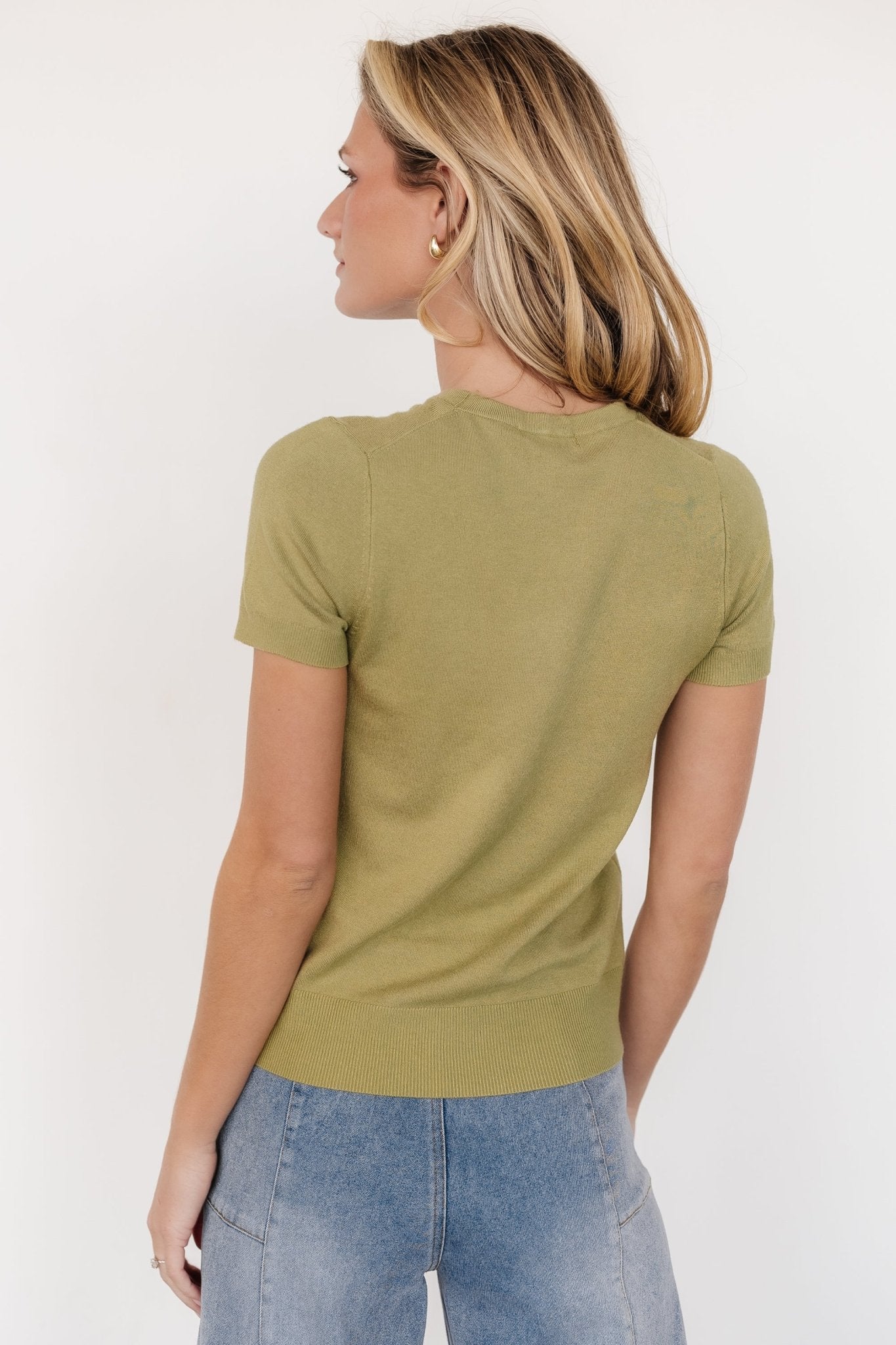 Hannah Knit Top | Light Olive - Baltic Born