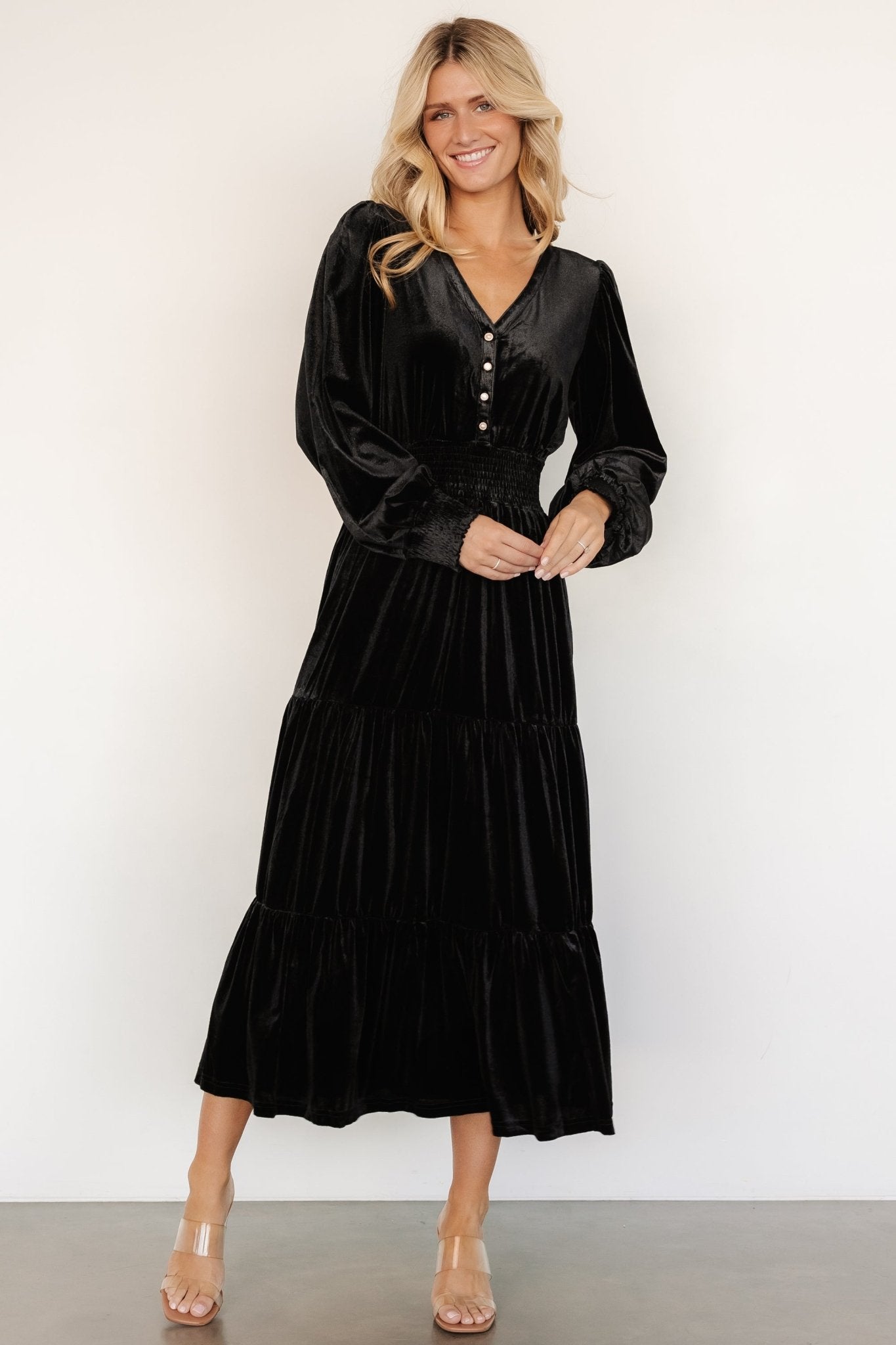 Harley Velvet Dress | Black - Baltic Born