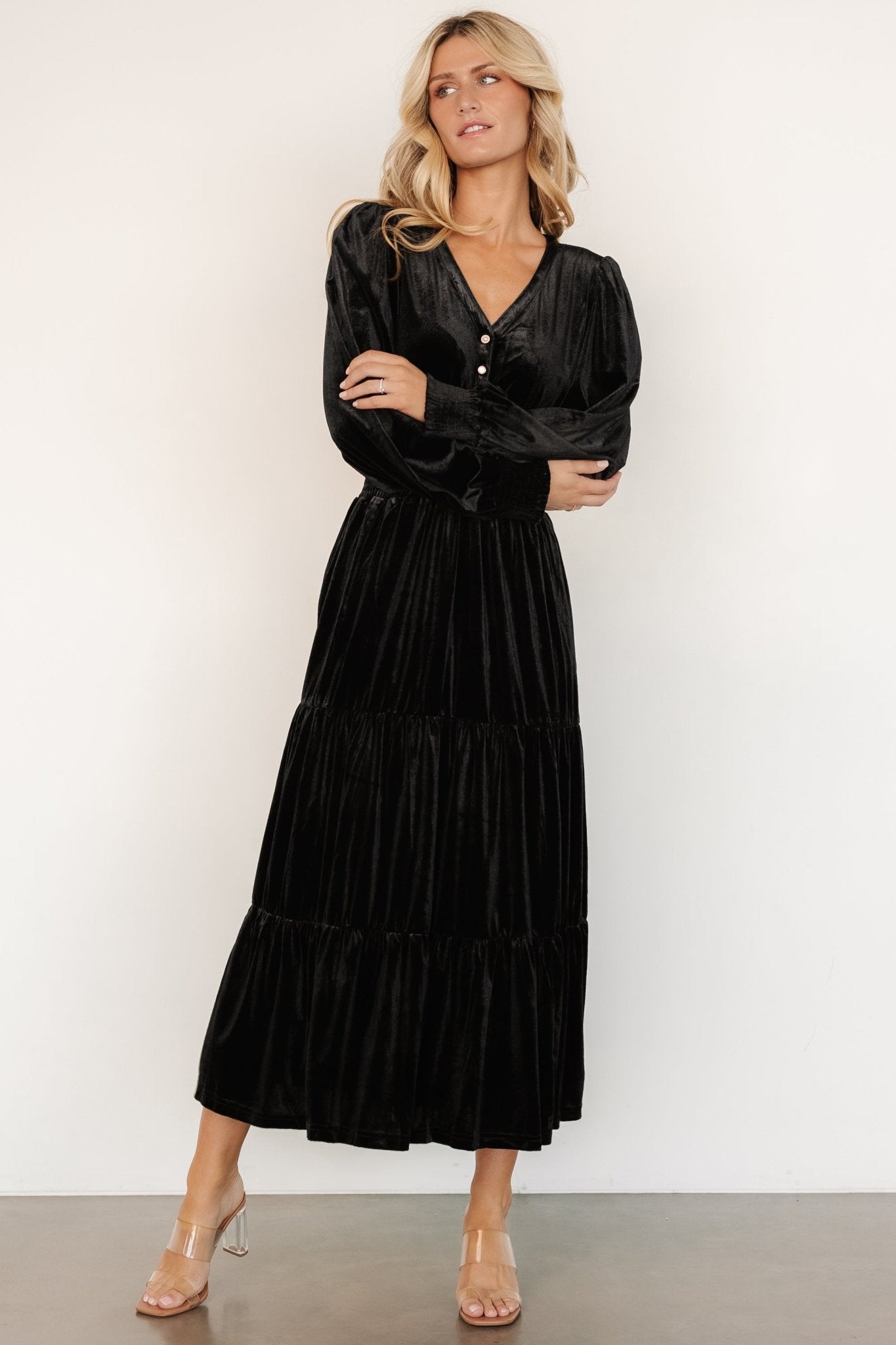 Harley Velvet Dress | Black - Baltic Born