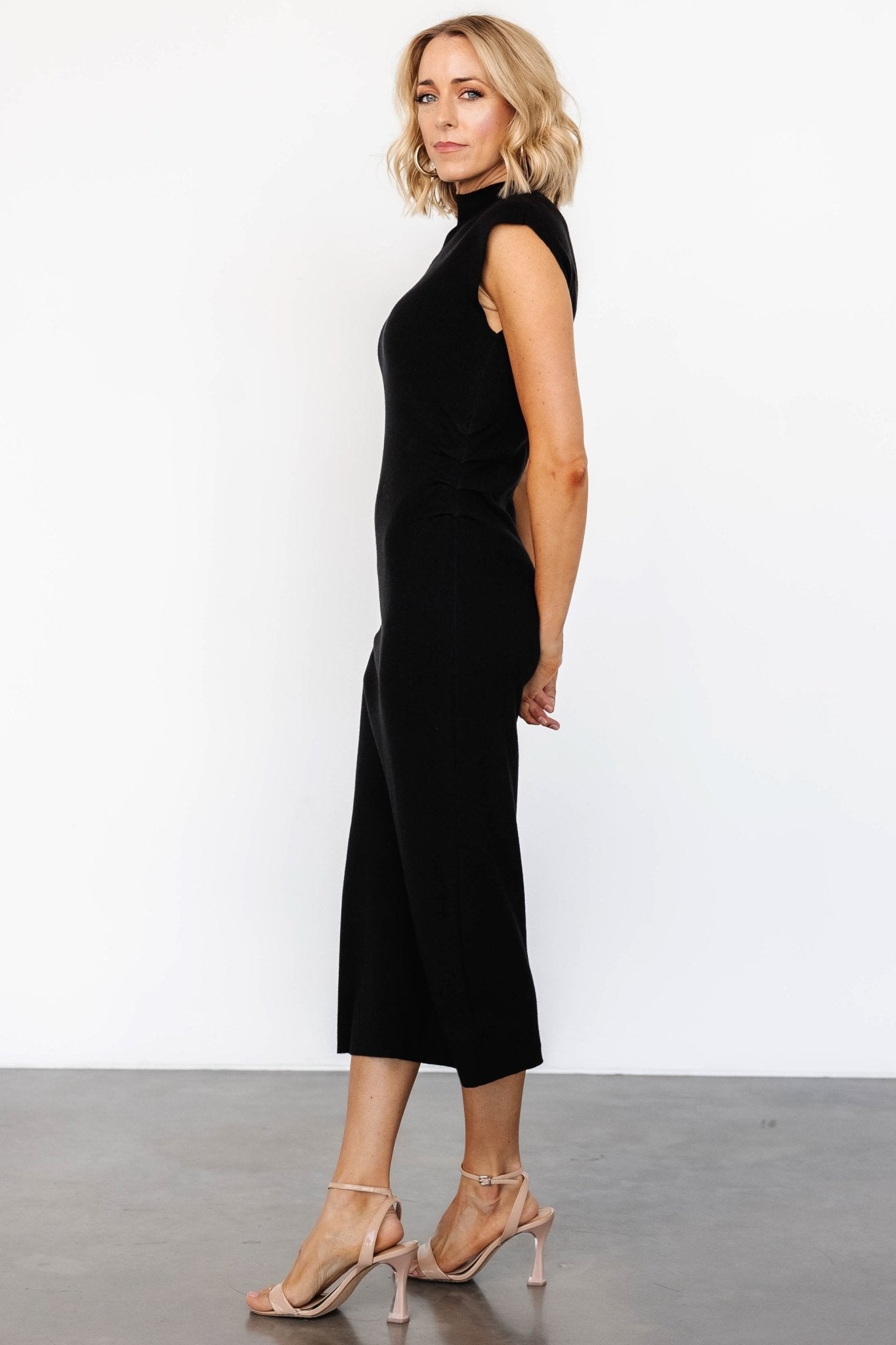 Harriet Midi Dress | Black - Baltic Born