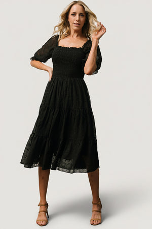 Hazel Eyelet Midi Dress